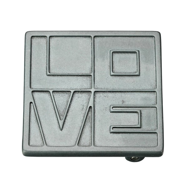 Boucle de Ceinture Love Carrée Zamac - Élégance Industrielle Boucles de ceintures
