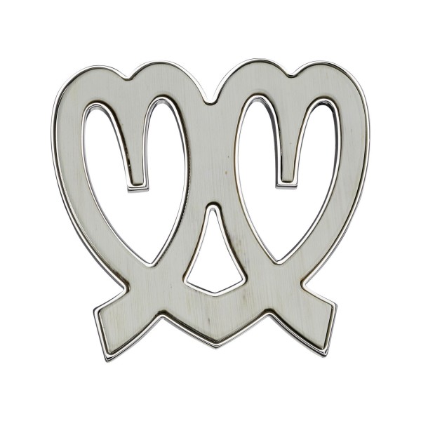 Boucle de Ceinture Coeurs en Corne de Buffle - Matière Naturelle Boucles de ceintures