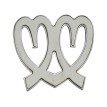 Boucle de Ceinture Coeurs en Corne de Buffle - Matière Naturelle Boucles de ceintures