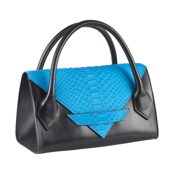 Sac à Main C5 Cuir Python Véritable - Pièces Uniques Accueil