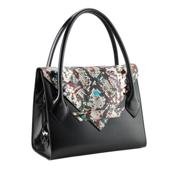 Sac à Main C4 Cuir Python Véritable Medium - Pièces Uniques Accueil