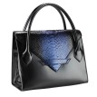Sac à main C3 : Cuir noir et Python véritable Sacs C3