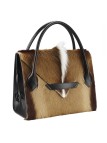 Sac à main C3 - Cuir noir et Antilope Sacs C3