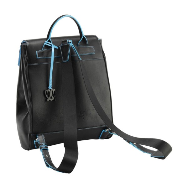 Sac à dos en cuir Noir Signature Ninamarina Sacs à dos