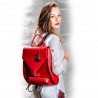 Sac à dos cuir uni lisse Sacs à dos