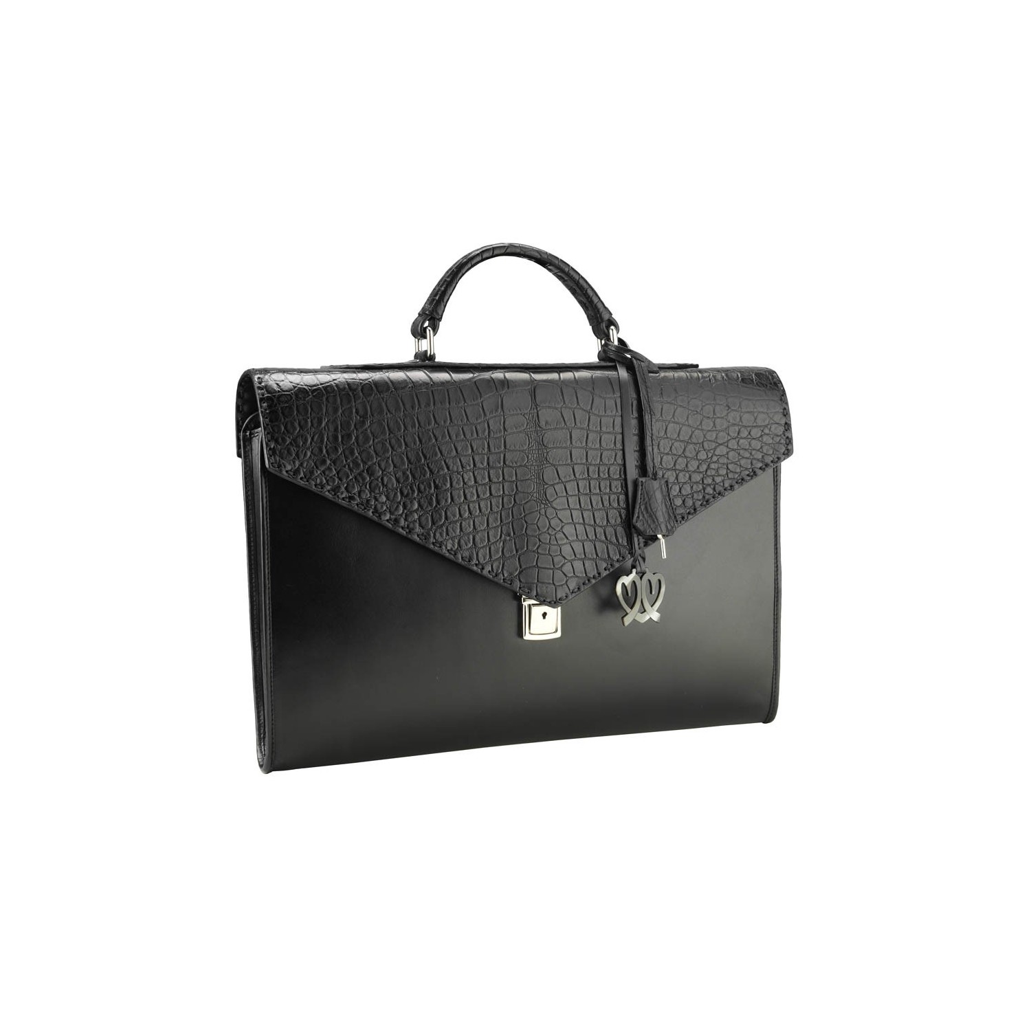 Porte-Documents C2 Cuir Alligator Véritable Accueil