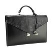 Porte-Documents C2 Cuir Alligator Véritable Accueil