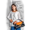 Sac à Main Enveloppe C5 Cuir Brun et Poulain Naturel Accueil
