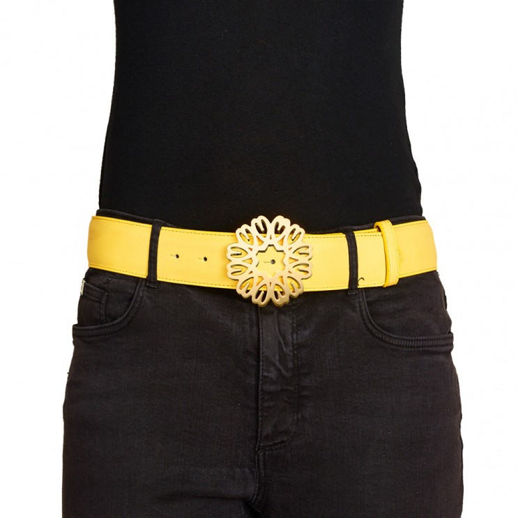 Ceinture en cuir bombée Ceintures