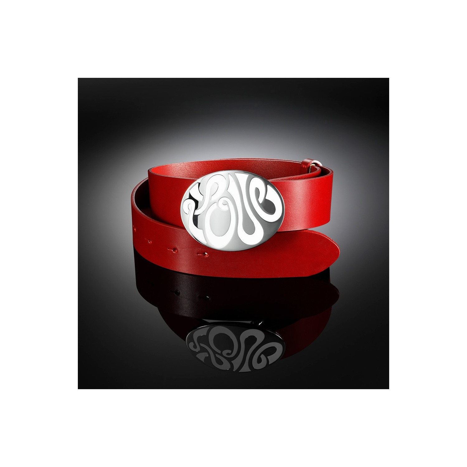 Ceinture en Cuir Lisse Premium Accueil