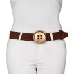 Boucle de Ceinture Bouton Géant - Arc-en-Ciel & Métaux Précieux Boucles de ceintures