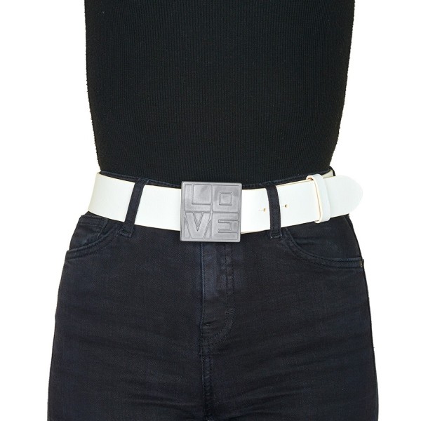 Boucle de Ceinture Love Carrée Zamac - Élégance Industrielle Boucles de ceintures