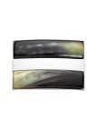 Boucle de ceinture en corne bi-color Boucles de ceintures