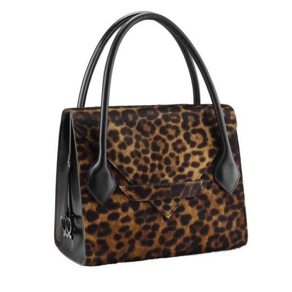 Sac à Main C4 Cuir et Poulain Medium - Bi-matière Accueil