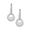 Boucles d'Oreilles Lune Ronde PM Zirconium - Argent 925 - Création Genevoise Boucles d'oreilles
