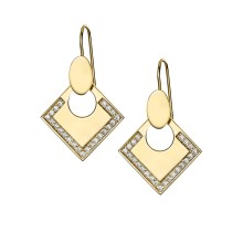 Boucles d'Oreilles Lune Carrée GM Boucles d'oreilles
