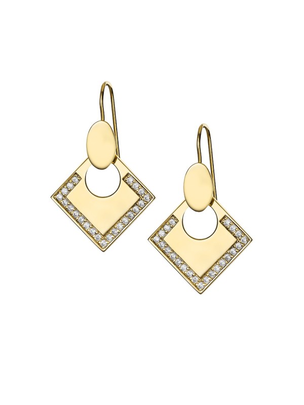 Boucles d'oreilles Lune Carrée GM Boucles d'oreilles