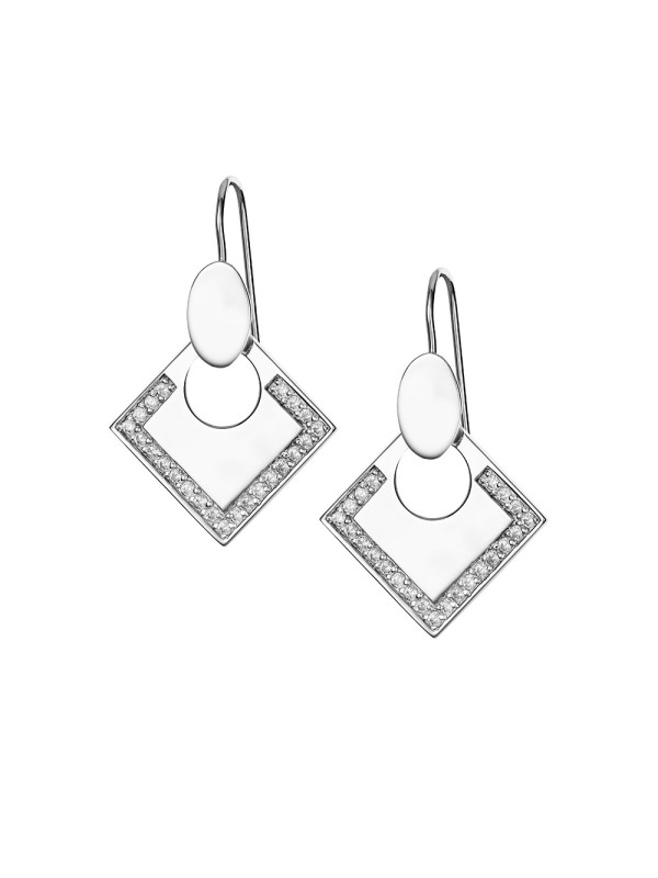 Boucles d'oreilles Lune Carrée GM Boucles d'oreilles