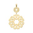 Pendentif Multicoeur Double Argent 925 Or Blanc/Jaune Genève Pendentifs