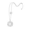 Sautoir Multicoeur Simple Argent 925 Or Blanc/Jaune 90cm Genève Accueil