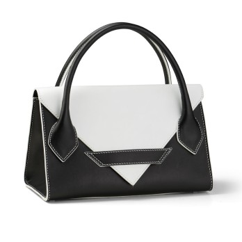 Sac à Main Enveloppe C5 Cuir "Black & White" Sacs C5