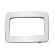Boucle de Ceinture Écran Rectangle Métal Blanc 40mm Accueil