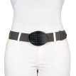 Boucle de Ceinture en Corne Structurée Ovale 40mm Accueil