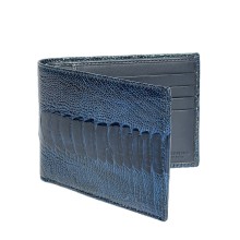 Portefeuille en Patte d'Autruche Cuir Exotique Premium Italie Accueil