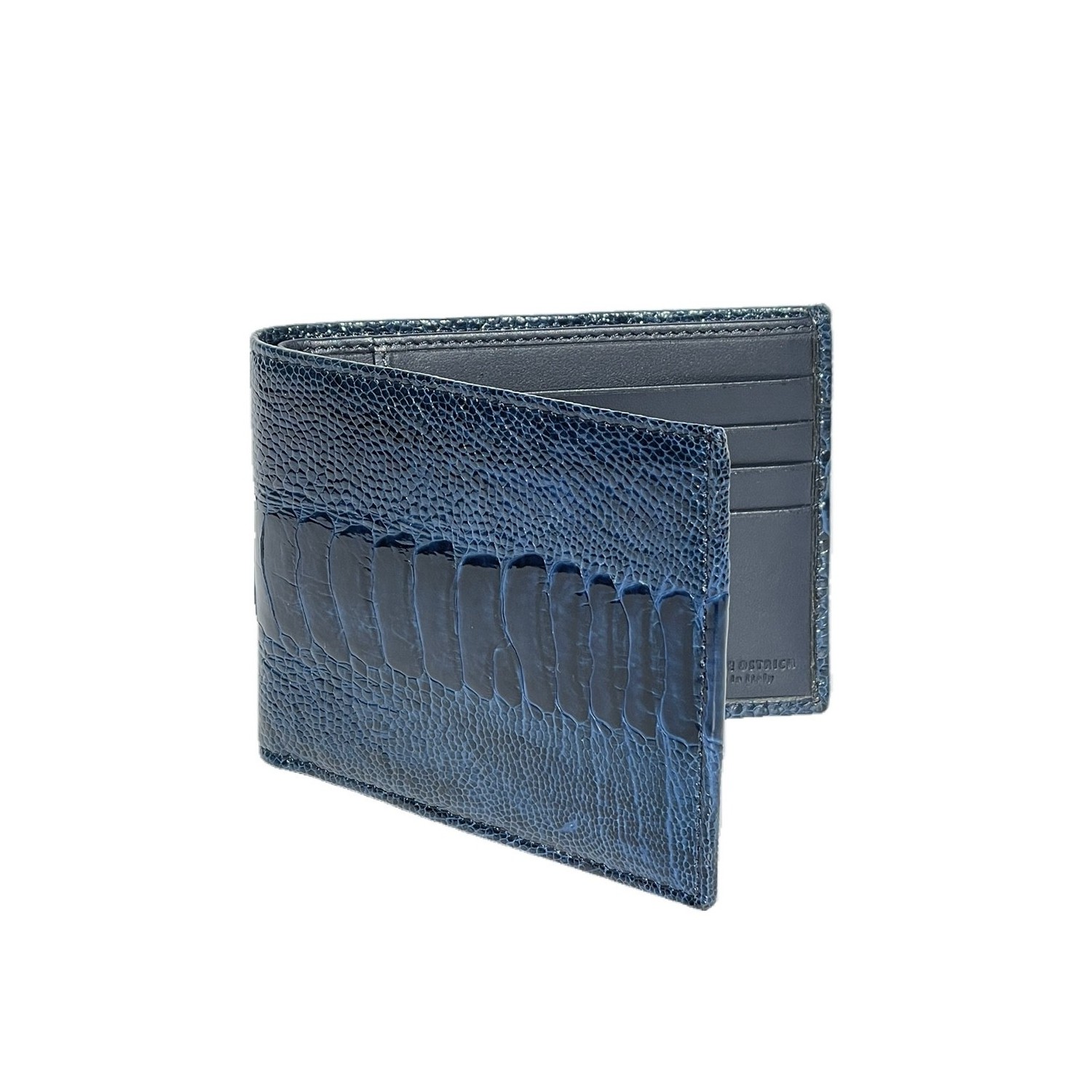 Portefeuille en Patte d'Autruche Cuir Exotique Premium Italie Accueil
