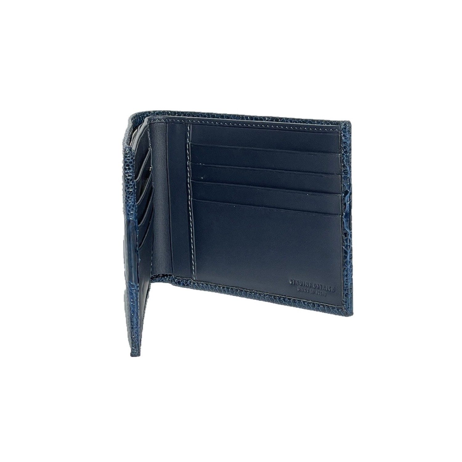Portefeuille en Patte d'Autruche Cuir Exotique Premium Italie Accueil