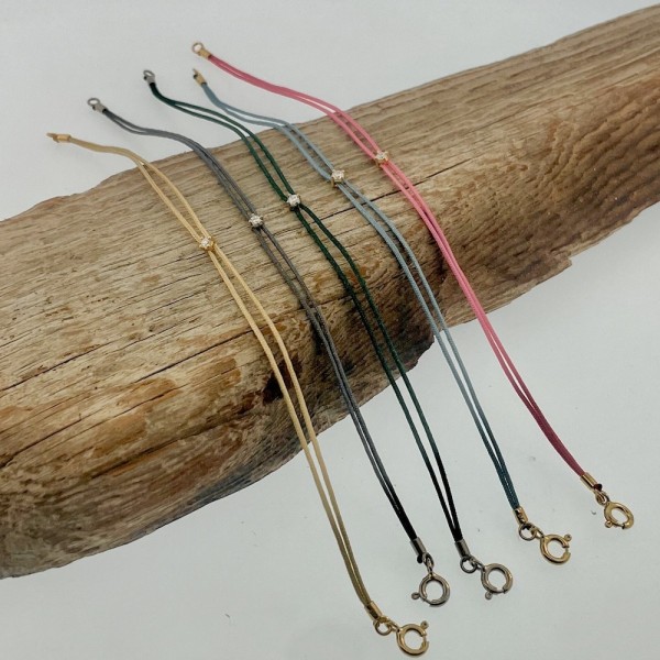 Bracelet Diamant Les Mini's - Or 18 Carats - Création Genevoise Ninamarina Bijoux