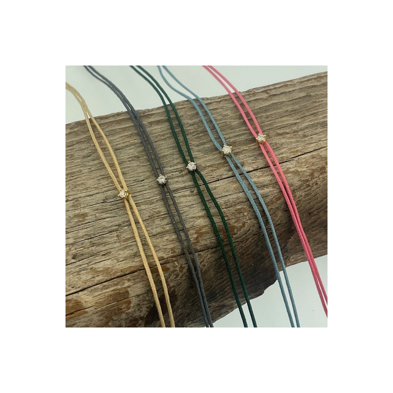 Bracelet Diamant Les Mini's - Or 18 Carats - Création Genevoise Ninamarina Bijoux