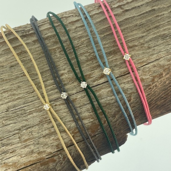 Bracelet Diamant Les Mini's - Or 18 Carats - Création Genevoise Ninamarina Bijoux