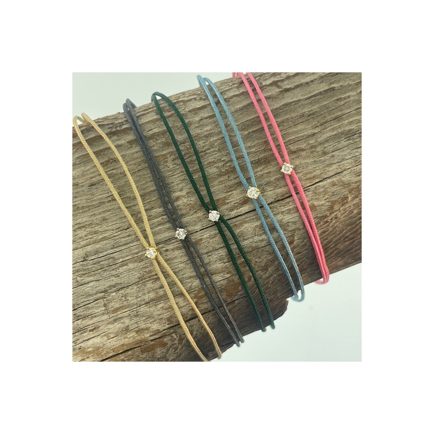 Bracelet Diamant Les Mini's - Or 18 Carats - Création Genevoise Ninamarina Bijoux