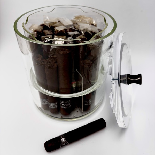 Humidor à Cigare Magnus Verre Borosilicate Soufflé Humidor