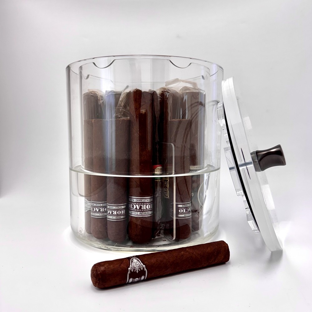 Humidor à Cigare Magnus Verre Borosilicate Soufflé Humidor