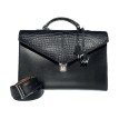 Porte-Documents C2 Cuir Alligator Véritable Accueil