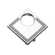 Boucle de Ceinture Lune Carrée Swarovski - Cristaux & Métal Premium Accueil