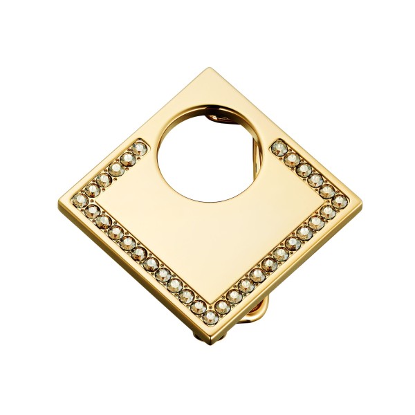 Boucle de Ceinture Lune Carrée Swarovski - Cristaux & Métal Premium Boucles de ceintures