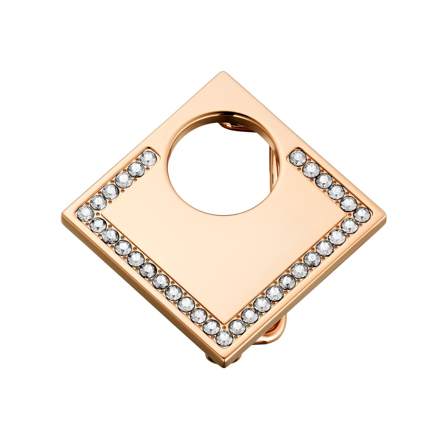 Boucle de Ceinture Lune Carrée Swarovski - Cristaux & Métal Premium Boucles de ceintures