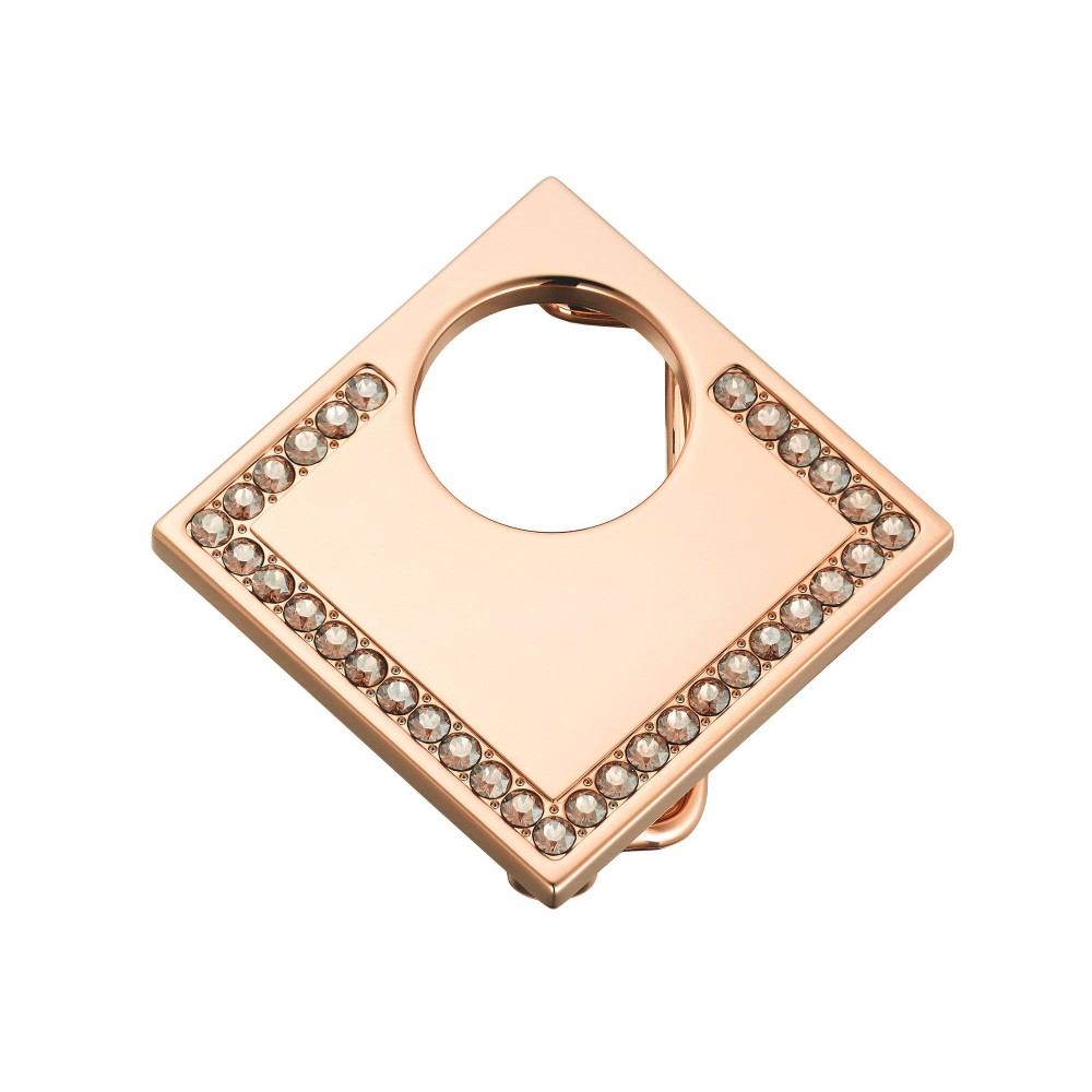 Boucle de Ceinture Lune Carrée Swarovski - Cristaux & Métal Premium Boucles de ceintures