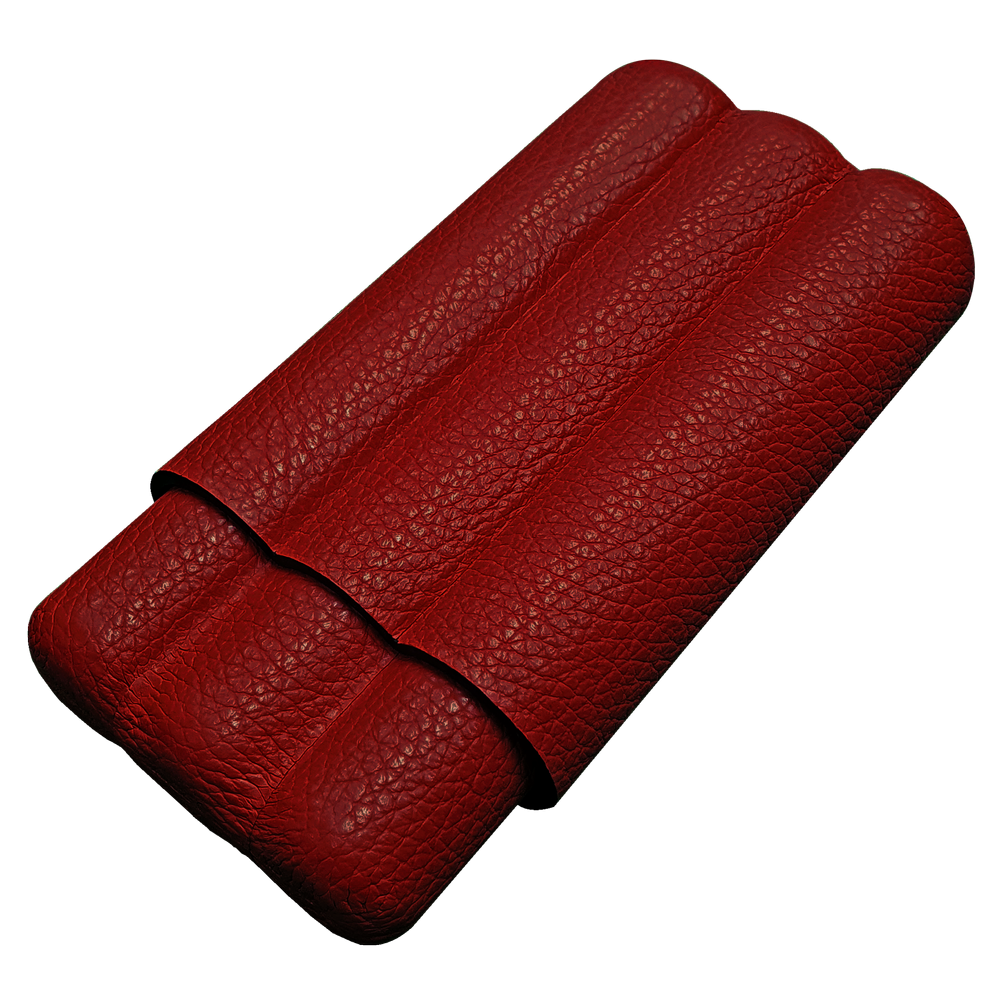 Etui à cigare en cuir - pour trois cigares en cuir Autour du cigare