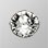 Or blanc avec Swarovski Cry Diamant